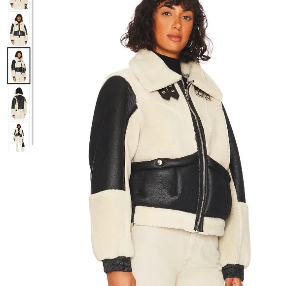 Blank NYC Sherpa + Leather Jacket // size XS - Picture 6 of 11